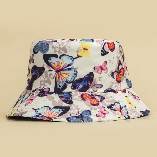 

Flower Print Bucket Hat, Multicolor