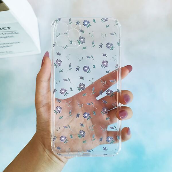 

Floral Painted Clear Phone Case