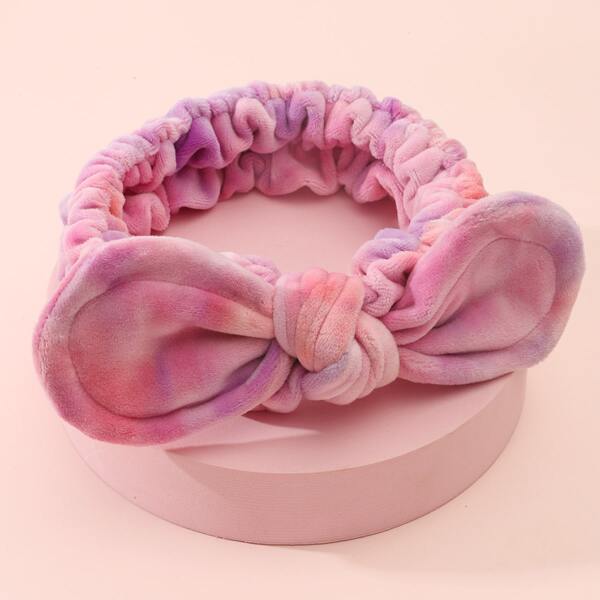 

Tie Dye Pattern Bath Headband, Multicolor