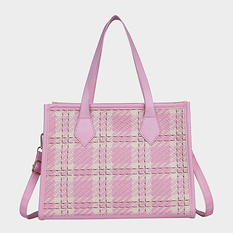 

Tweed Shoulder Tote Bag, Multicolor