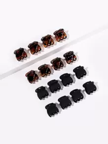 16入組簡約髮爪 - 彩色 - 查看 1