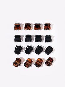 16入組簡約髮爪 - 彩色 - 查看 2