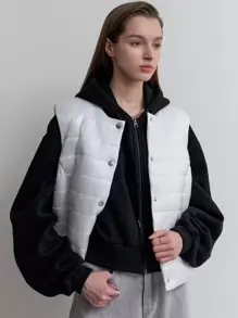 SHEIN COLDBREAK 前扣无袖棉袄