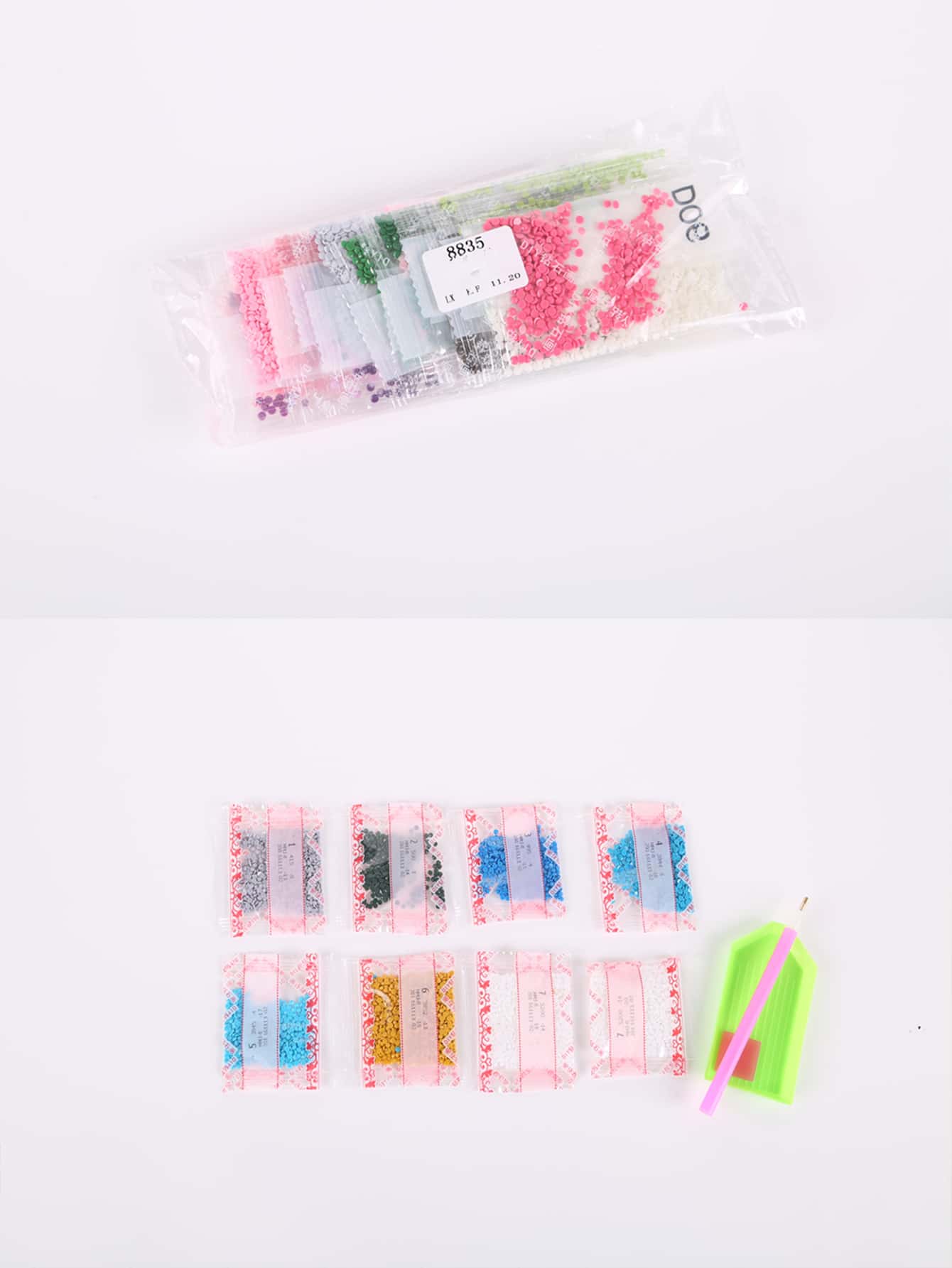 1 st DIY Diamond Mandala bokmärke - Multifärgad - Visa 7