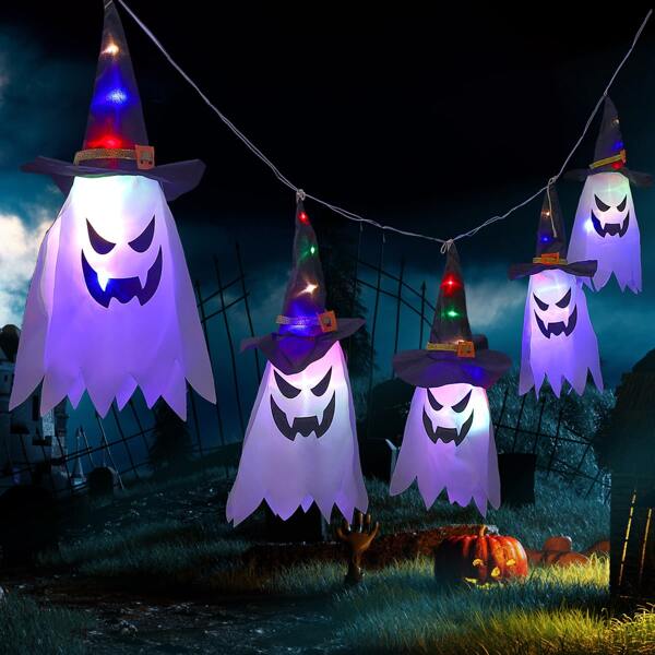 

1pc Halloween Ghost Light, Multicolor