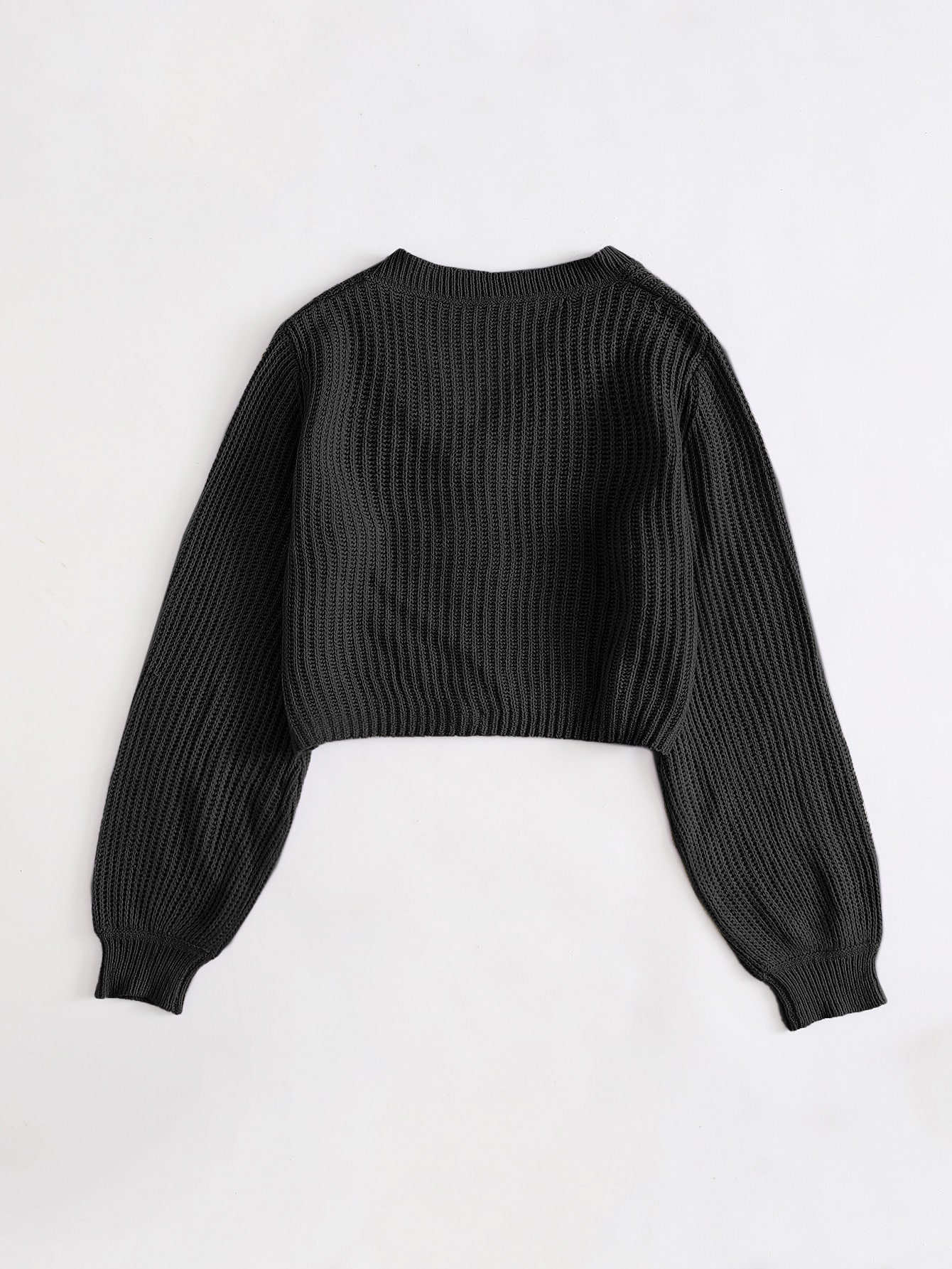 SHEIN EZwear Plus Lantern Sleeve Cardigan SHEIN