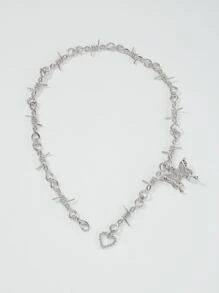 Halloween con bướm trang trí vòng cổ - Bạc - Xem 2