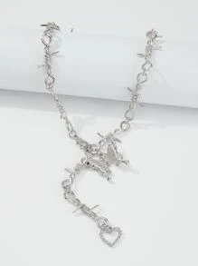 Halloween con bướm trang trí vòng cổ - Bạc - Xem 4