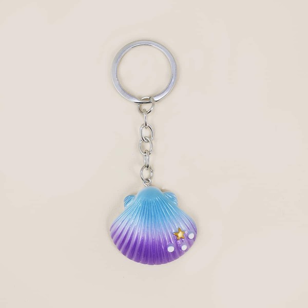 

Shell Charm Keychain, Multicolor