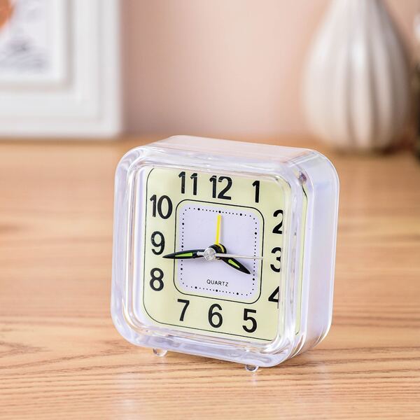 

1pc Luminous Alarm Clock, Multicolor