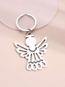 Llavero con  de ángel urbano - Plateado - Ver 1