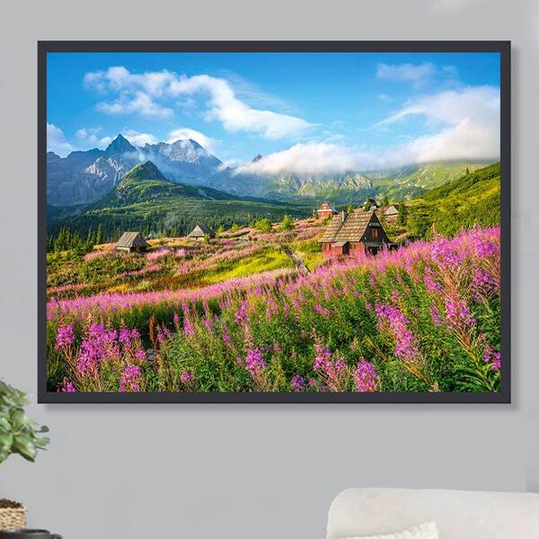 

Scenery Pattern DIY Diamond Unframed Painting, Multicolor