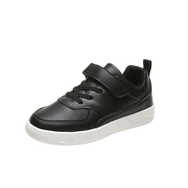 

Boys Minimalist Velcro Strap Sneakers, Black