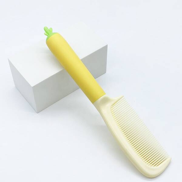 

Carrot Design Hair Comb, Yellow