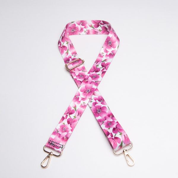 

Colorblock Floral Pattern Bag Strap, Multicolor