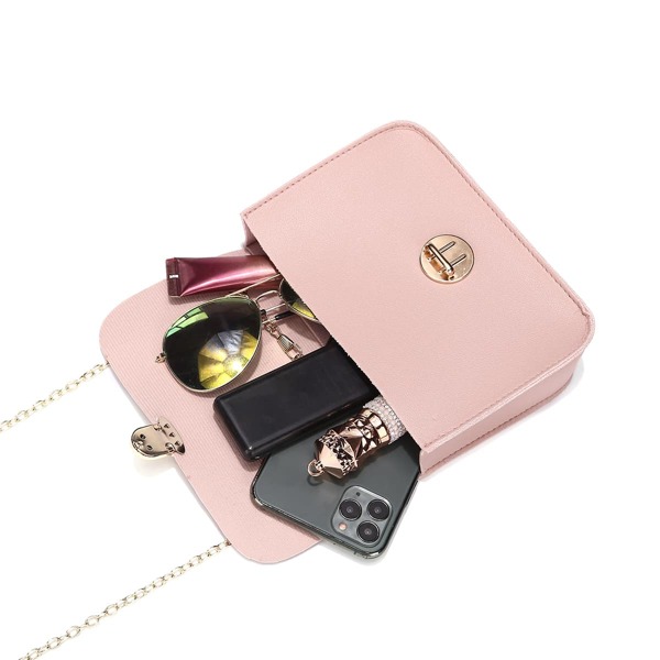 

Push Lock Flap Crossbody Bag, Multicolor