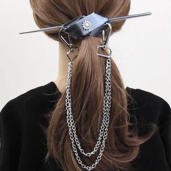 

Chain Decor Hair Pin, Multicolor