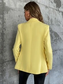 Aveloria Modichic 女式纯色双排扣翻领西装外套