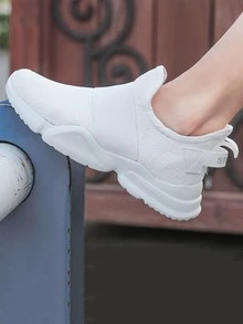 極簡主義套穿鞋 - 白色 - 查看 3