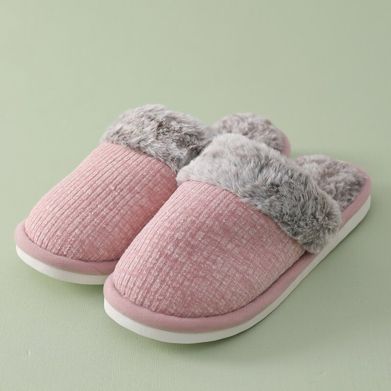 

Plush Inside Bedroom Slippers, Pink