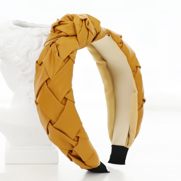 

Woven Knot Hair Hoop, Yellow