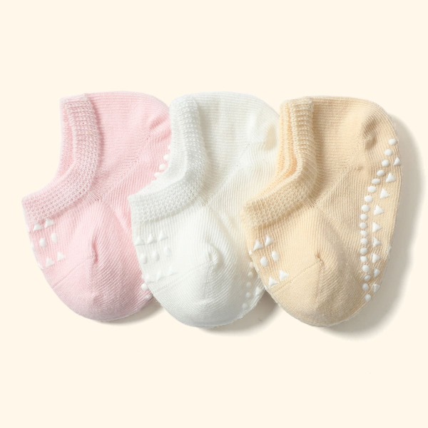 

3pairs Toddler Girls Simple Socks, Multicolor