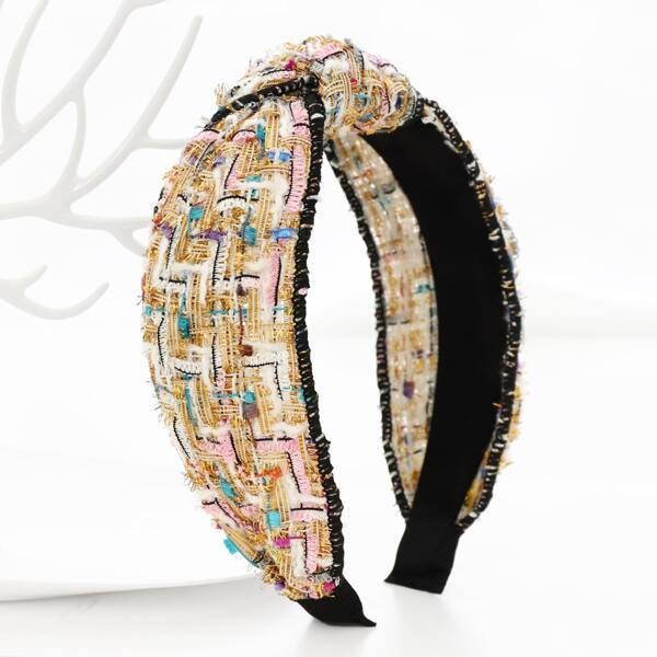 

Knot Decor Wide Headband, Multicolor