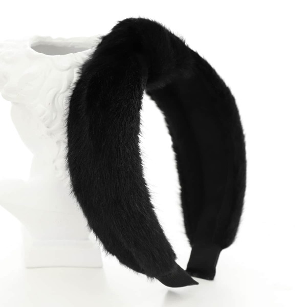 

Plush Knot Hair Hoop, Black