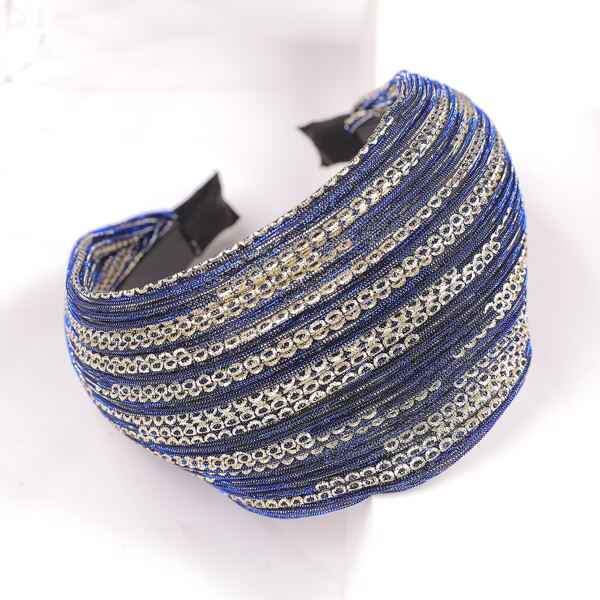

Sequin Detail Wide Headband, Multicolor