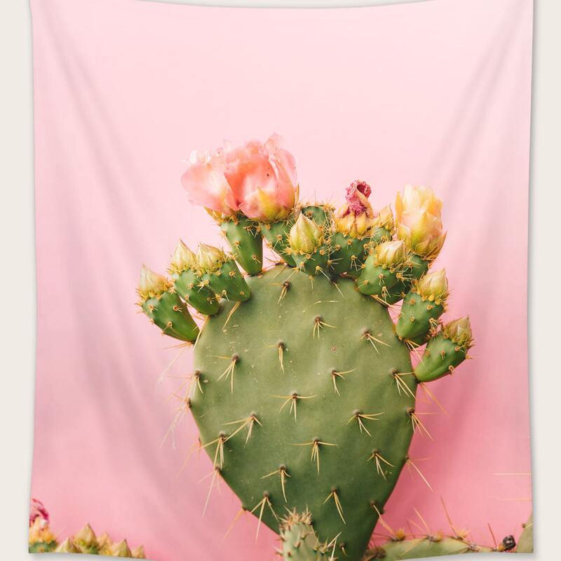 

Cactus Print Tapestry, Multicolor