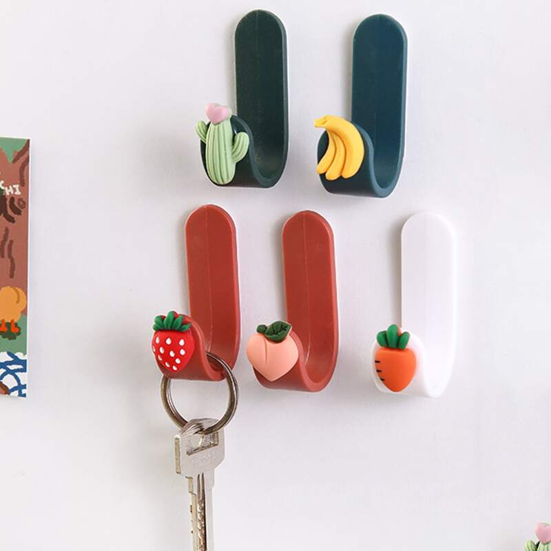 

2pcs Fruit Decor Random Wall Hook, Multicolor