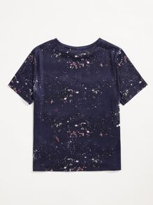 SHEIN LUNE Plus Skull & Letter Graphic Tee - Multicolor - View 2
