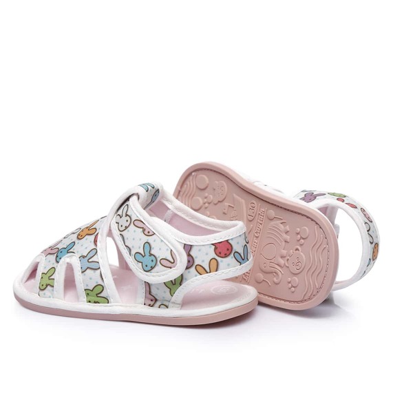 

Baby Cartoon Graphic Ankle Strap Sandals, Multicolor