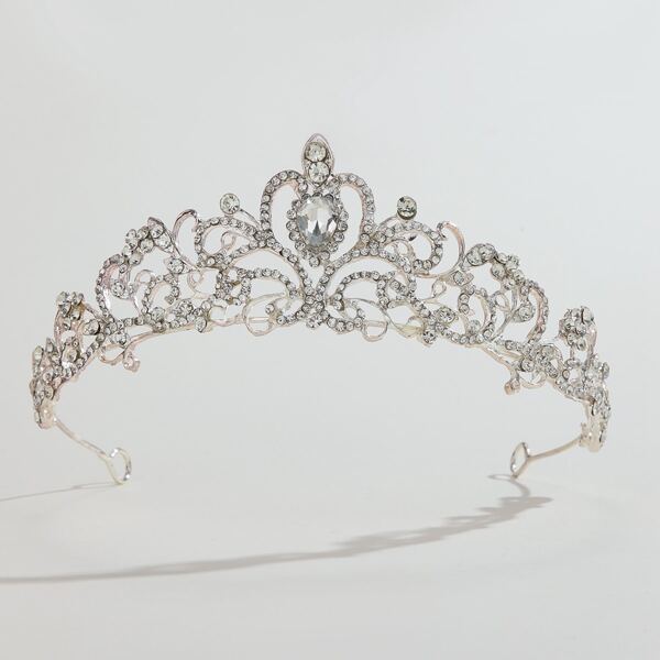 

Rhinestone Decor Hair Accessory, Silver