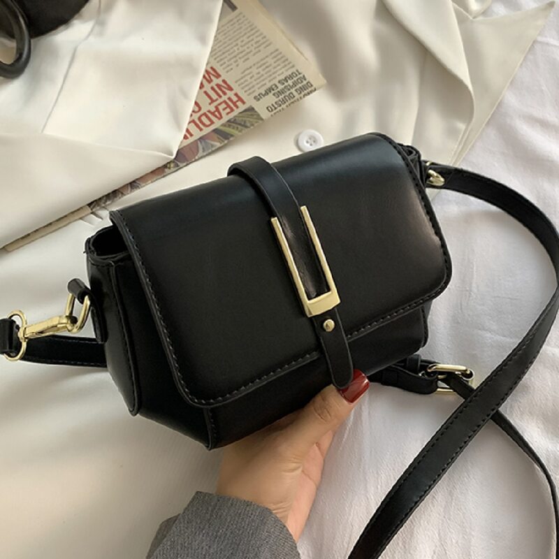 

Flap Crossbody Bag, Black