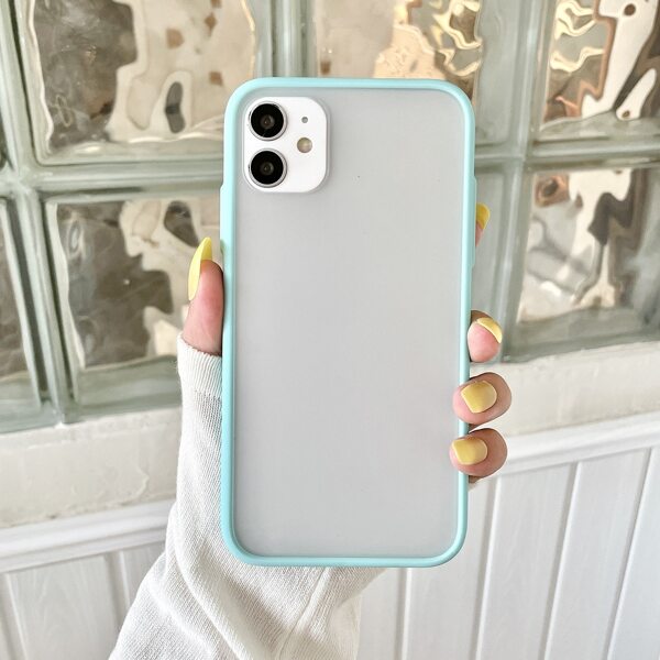 

Contrast Frame Phone Case, Baby blue