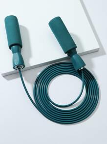 1 pieza Cuerda de saltar ajustable antideslizante para pérdida de peso y ejercicio, accesorio para gimnasio, deporte, ejercicio en casa, cuerda de saltar - Azul Marino - Ver 2