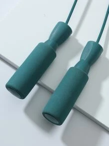 1 pieza Cuerda de saltar ajustable antideslizante para pérdida de peso y ejercicio, accesorio para gimnasio, deporte, ejercicio en casa, cuerda de saltar - Azul Marino - Ver 3