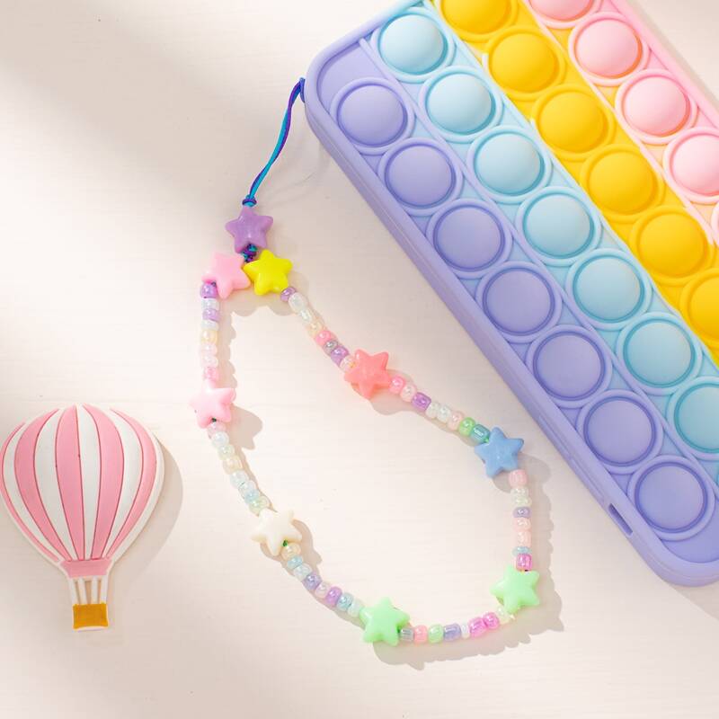 

Star Beaded Phone Lanyard, Multicolor