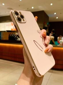 Pink Letter Graphic Phone Case Compatible With IPhone 11,IPhone 13,IPhone 14 Pro Max - Multicolor - View 2