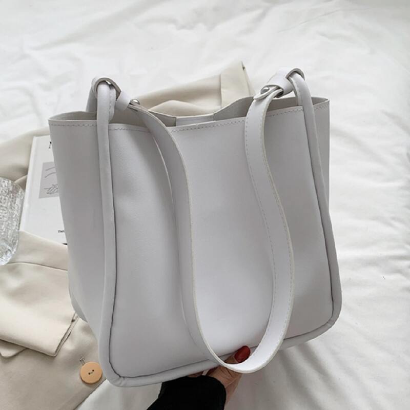 

Minimalist Shoulder Bag, White