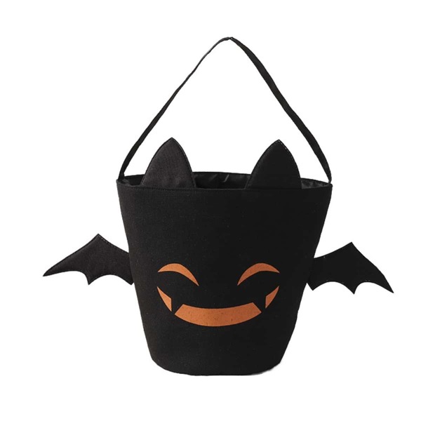 

Halloween Graphic Bucket Bag, Black