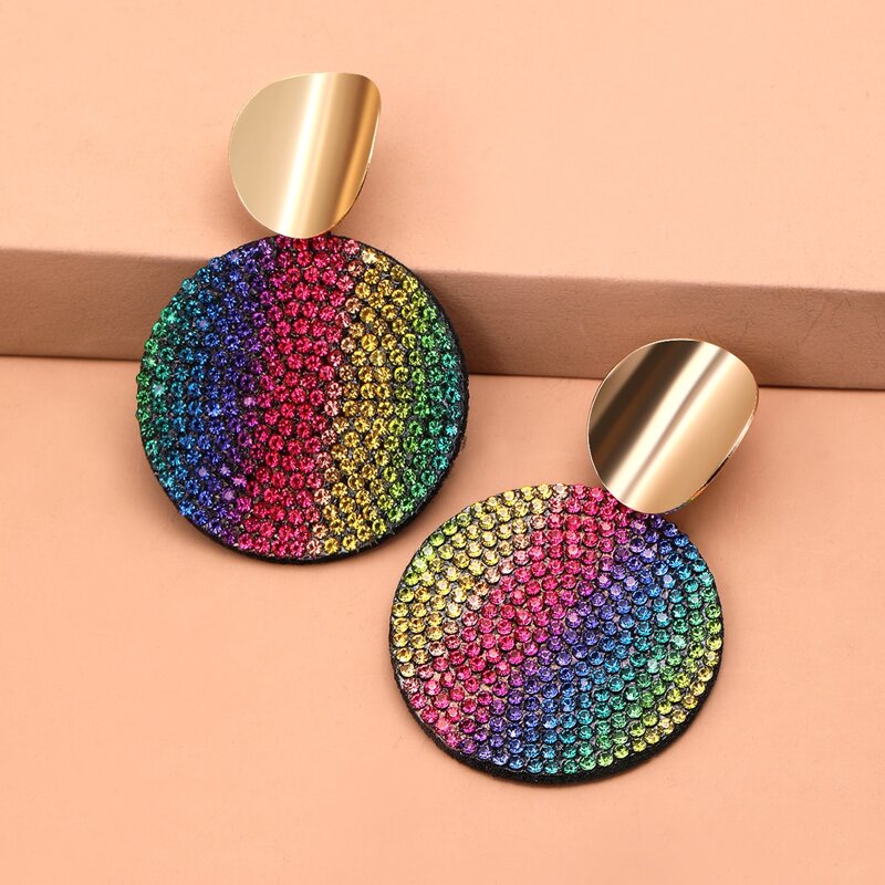 

Rhinestone Decor Drop Earrings, Multicolor