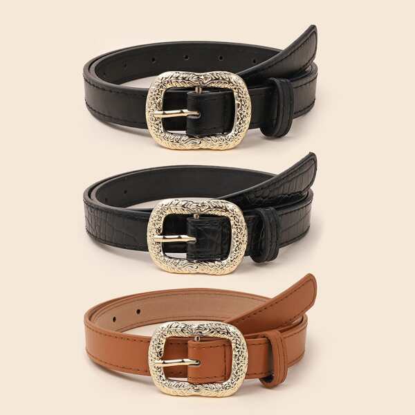 

3pcs Belt & 1pc Hole Punch, Multicolor