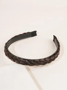 1 Băng đô bện có nối tóc, Băng đô tóc gợn sóng Chống trượt trên tóc cao - Cà phê nâu - Xem 4