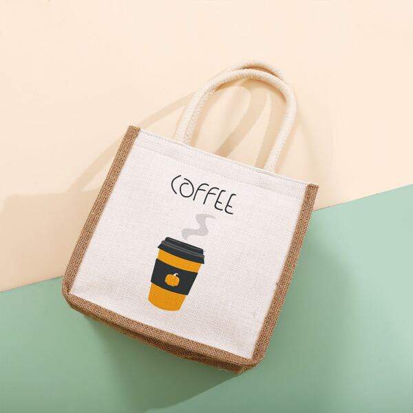 

Coffee Graphic Square Bag, Multicolor