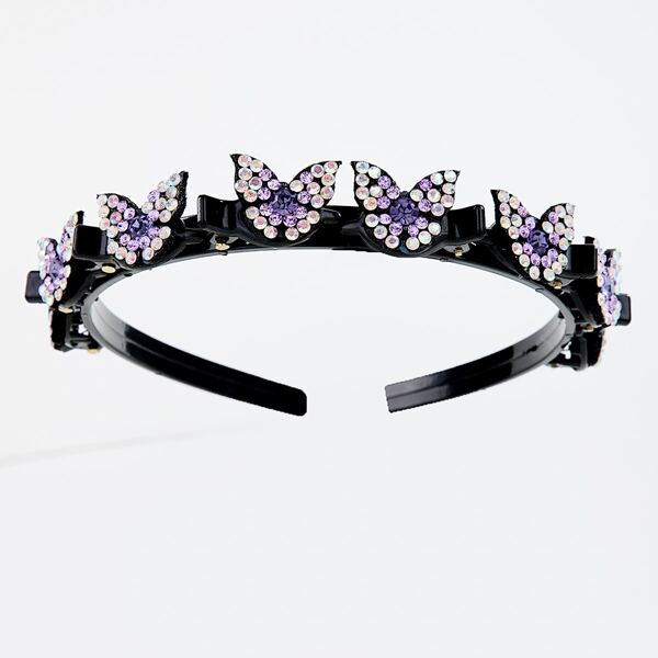 

Rhinestone Butterfly Decor Headband, Purple