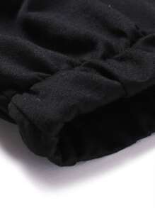 Manfinity Homme Loose Fit Men's Cartoon Printed Jogger Sweatpants With Drawstring Waist, Going Out Fashion Pants, Boyfriend Gift, Black Graphic Sweat Pants, Goth Black Joggers, For Rave