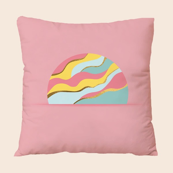 

Colorblock Cushion Cover Without Filler, Multicolor