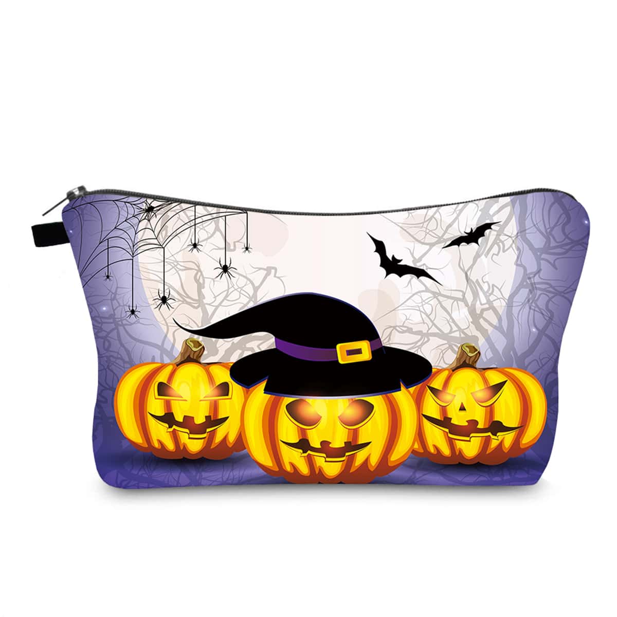 

Halloween Cartoon Graphic Makeup Bag, Multicolor